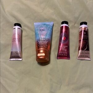 Bath & Body Works Cream Collection - Pink, Blue, Red